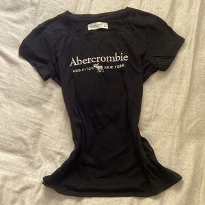 Black Abercrombie & Fitch Fitted T-Shirt XS